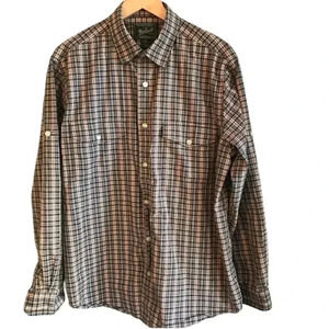 Woolrich roll-sleeve plaid button down